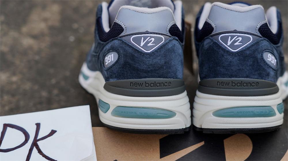 PK GOD New Balance 991v2 Made in UK Dark Navy RETAIL MATERIALS READY TO SHIP